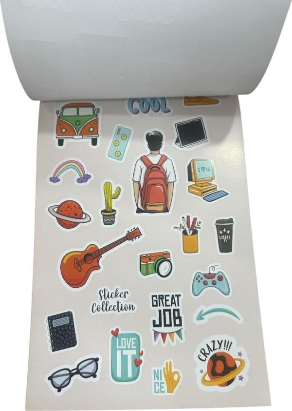 Büro Ev Ofis Hediyesi için Sticker Tasarımlı Defter - Image 1