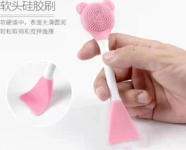 Büro Ev Ofis Personeli için Silikon Yüz Temizler Maske Uygular Spatula Fırçası - Image 1