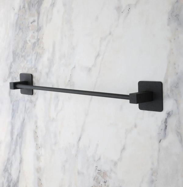 Banyo Dekoru için Yapışkanlı Siyah Çubuk Havluluk Tutucu - Image 1