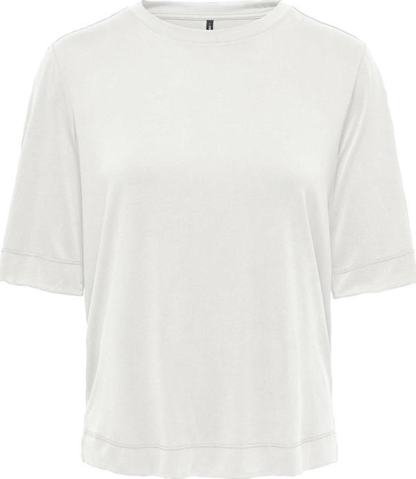 ONLHANNAH S/S O-NECK TOP JRS AÇIK BEJ - Image 1