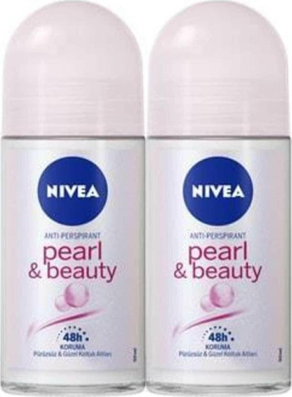Nıvea Women Pearl & Beauty Anti-Perspirant 48H Koruma 50 Ml Kadın Roll On X 2 Adet - Image 1
