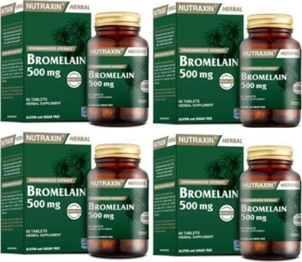 Nutraxin Bromelain 60 Kapsül X 4 - Image 1