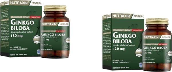 Nutraxin Ginkgo Biloba 60 Kapsül X 2 Adet - Image 1