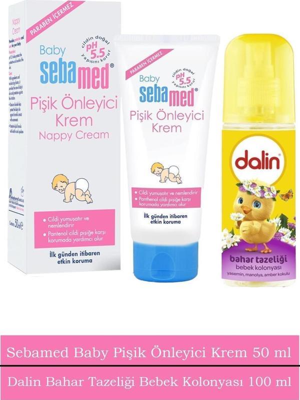 Dalin Bebek Kolonyası Sprey Sprey Bahar Tazeliği 100 Ml Sebamed Baby Pişik Önleyici Krem 50 Ml - Image 1