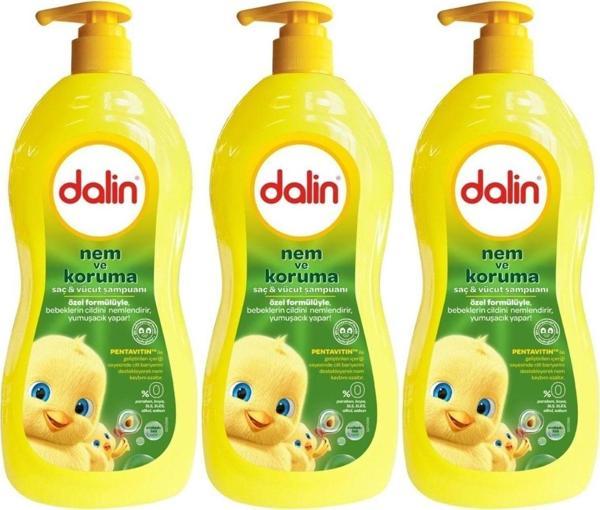 Dalin Bebek Saç & Vücut Şampuanı 700Ml Nem Ve Koruma Avakado Özlü (Pompalı) (3 Lü Set) - Image 1