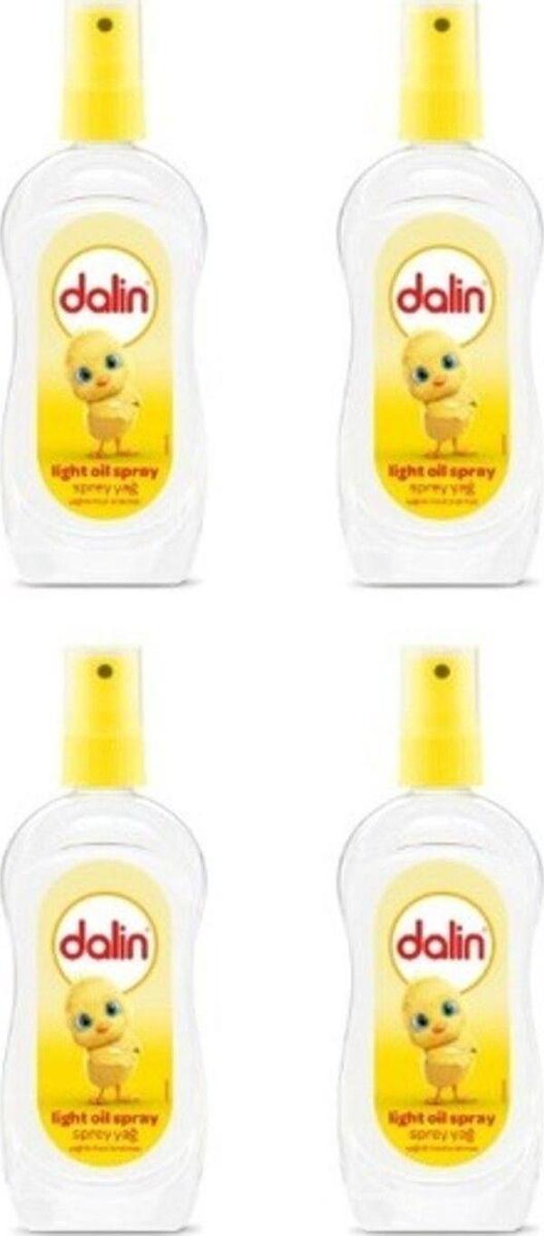 Dalin Light Oil Spreyli Bebek Yağı 200 Ml X 4 Adet - Image 1