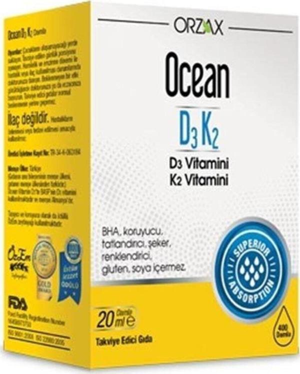 Ocean D3K2 Damla 20Ml - Image 1