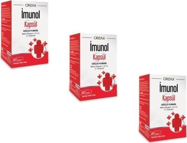 İmunol Orzax Imunol 40 Kapsül 3'Lü Paket - Image 1