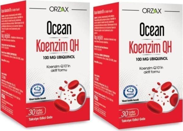Ocean Orzax Koenzim Qh 100Mg 30 Kapsül 2'Li Paket - Image 1