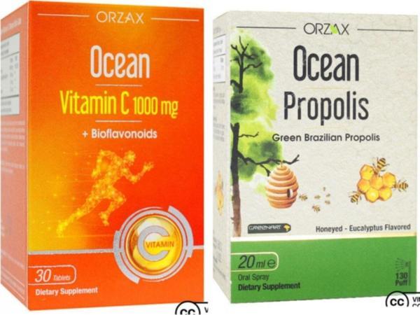 Ocean Vitamin C 1000Mg 30 Tablet Ve Propolis Sprey 20 Ml - Image 1