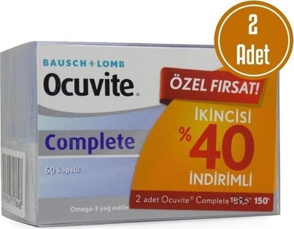 Ocuvite Complete Bausch & Lomb 60 Kapsül Ikili Kampanya - Image 1