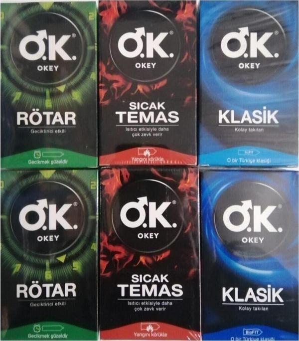 Okey 60 Lı Karışık Set (20 Adet Rötar+20Klasik+20Sıcaktemas) - Image 1