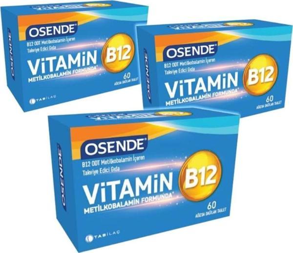 Osende Vitamin B12 60 Tablet X3 Adet - Image 1