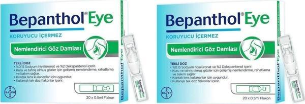 Bepanthol Eye Göz Damlası 0,5 Ml X 20 Flakon 2 Adet - Image 1