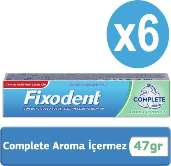 Fixodent Complete Diş Protez Yapıştırıcı Aromasız 47G X6 - Image 1