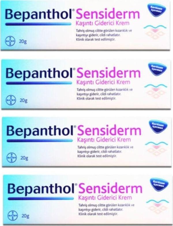 Bepanthol Sensiderm Kaşıntı Giderici Ve Cilt Bariyerini Onarıcı Bakım Kremi 20 Gr X4 Adet - Image 1