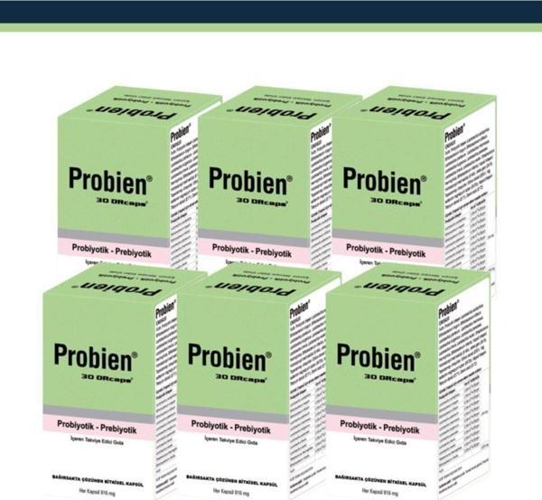 Probien Probiyotik Prebiyotik 30 Kapsül 6 Adet - Image 1