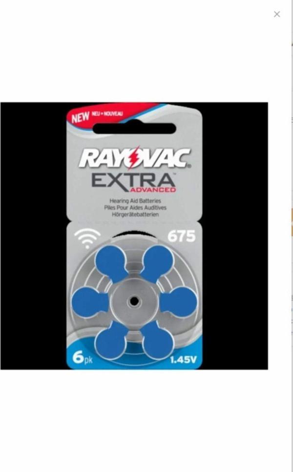 Rayovac Extra 675 Numara Kulaklık Pili 6'Lı Paket - Image 1