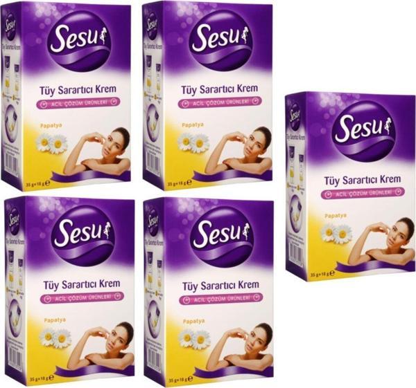 Sesu Tüy Sarartıcı Krem 35Gr+18Gr X 5 - Image 1