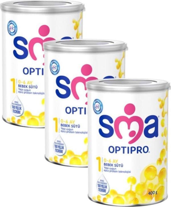 Sma 1 Optipro Bebek Sütü 400 Gr X 3 Adet - Image 1