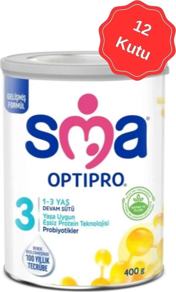Sma Optıpro-3 (1-3 Yaş) Devam Sütü 400 G X 12 Adet - Image 1