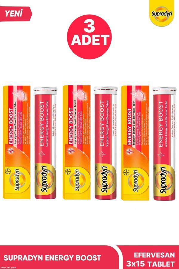 Supradyn Energy Boost Taef 15 Efervesan Tablet 3 Adet - Image 1