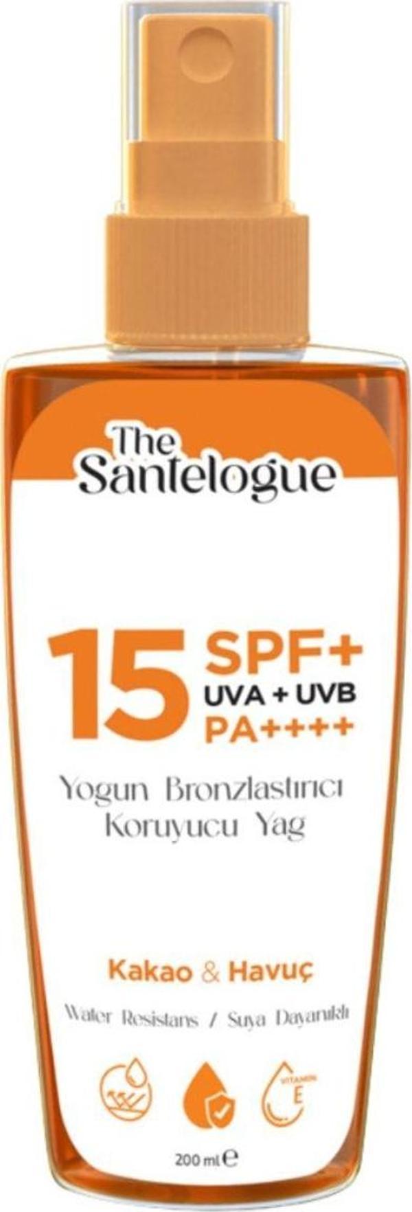The Santelogue Brozing Cocoa & Carrot Oil Spf15+ 200 Ml - Image 1