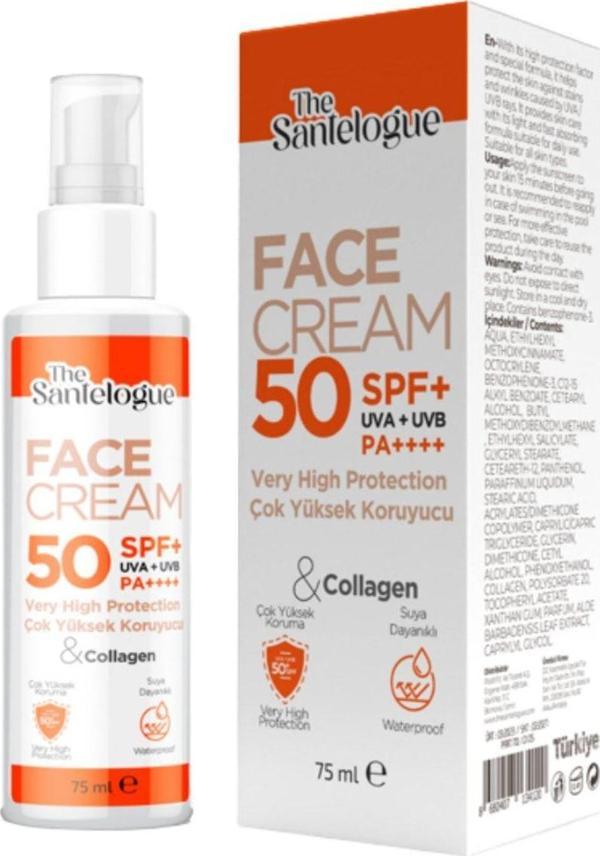 The Santelogue Collagen Yüz Koruma Kremi Spf 50+ 75 Ml - Image 1