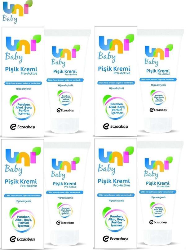 Uni Baby Bebek Bakım Pişik Önleyici Kremi 75Ml Pro Active (4 Lü Set) - Image 1