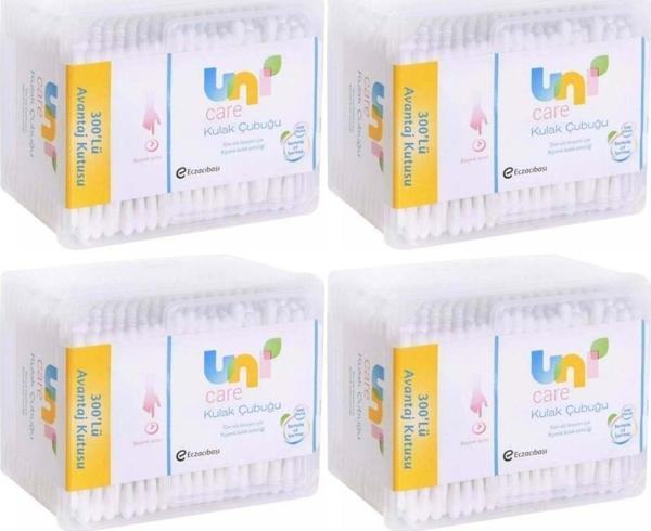 Uni Baby Kulak Temizleme Çubuğu 300 Adet Avantajlı Kutu (4 Lü Set) - Image 1