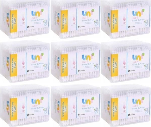 Uni Baby Kulak Temizleme Çubuğu 300 Adet Avantajlı Kutu (9 Lu Set) - Image 1