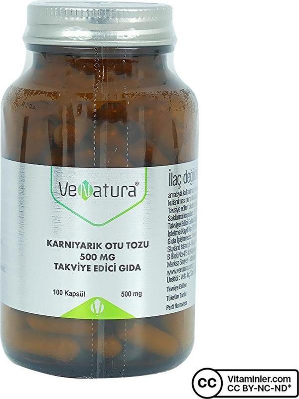 Venatura Karnıyarık Otu Tozu 500 Mg 100 Kapsül - Image 1