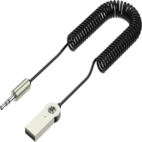 Bluetooth 5.0 Receiver Usb Aux Wireless Araç Kiti Telefon Konuşma Müzik Dinleme - Image 1