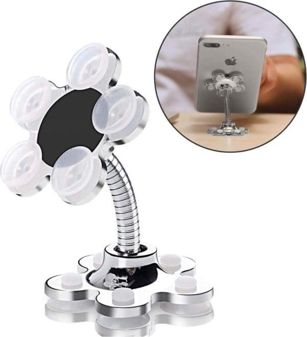 Magıc Bracket Çift Taraflı Vantuzlu Papatya Telefon Cam Masa Torpido Tutacağı - Image 1