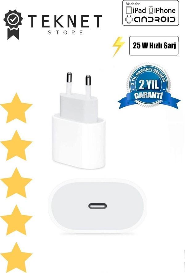 Samsung Galaxy A54 Ve A34 Usb-c 25w Hızlı Şarj Adaptörü Turbo Sarj - Image 1