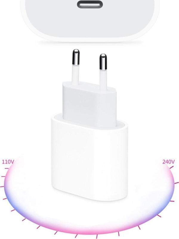 Iphone Şarj Adaptörü Hızlı Şarj Cihazı Apple 11/12/13/14/15/pro-max Uyumlu 20w Şarj Aleti - Image 1