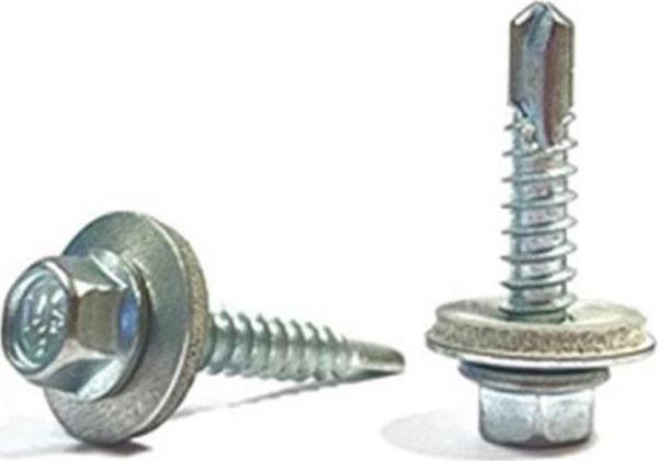 5.5x38 DIN 7504K Altıköşe Pul Başlı Matkap Uçlu Çatı Trapez Vidası 20 Adet - Image 1