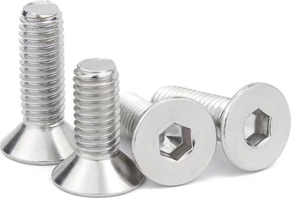 Havşa Başlı Inox Imbus 10.9 Dın 7991 A2 Paslanmaz Çelik Civata M12x60 Mm 20 Adet - Image 1