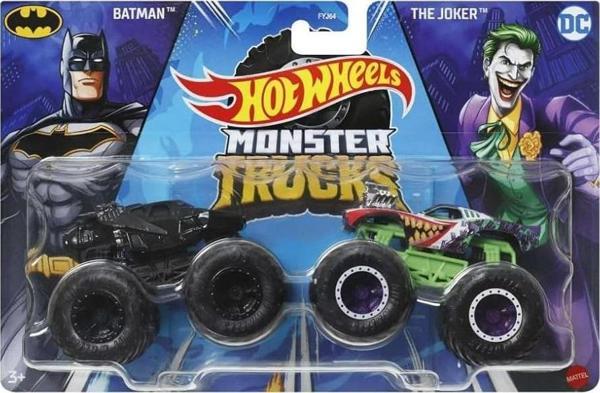 Hot Wheels Monster Trucks 1:64 Güçlü İkili Arabalar BATMAN & THE JOKER HWN55  FYJ64-HWN53 - Image 1