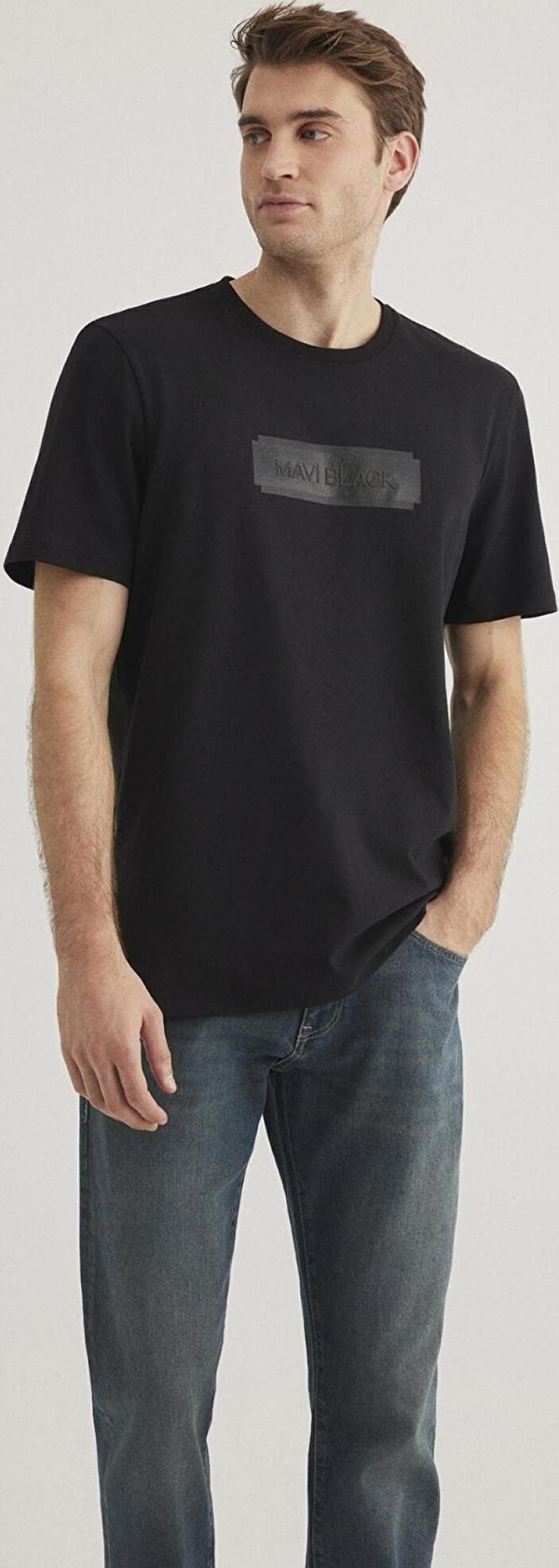 Mavi M0612528-900 Erkek Mavi Baskılı T-Shirt - Image 1