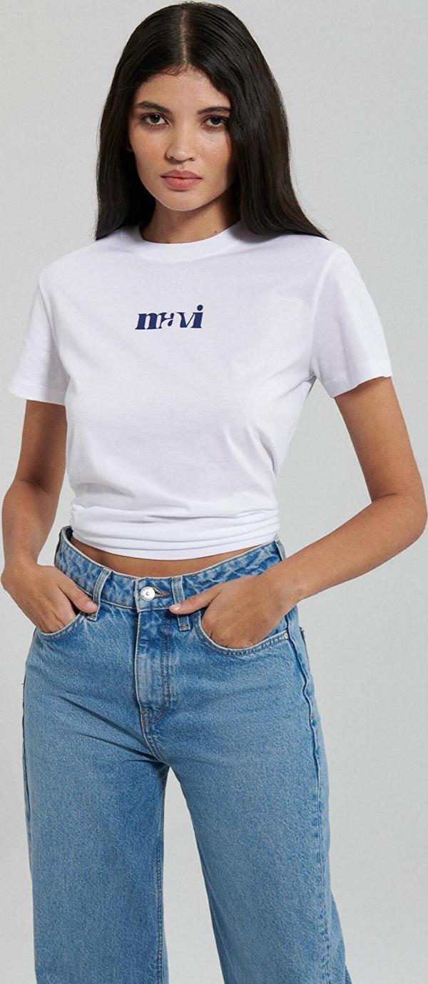 Mavi M1612241-620 Logo Tışort Beyaz Ss Kadın T-Shirt - Image 1