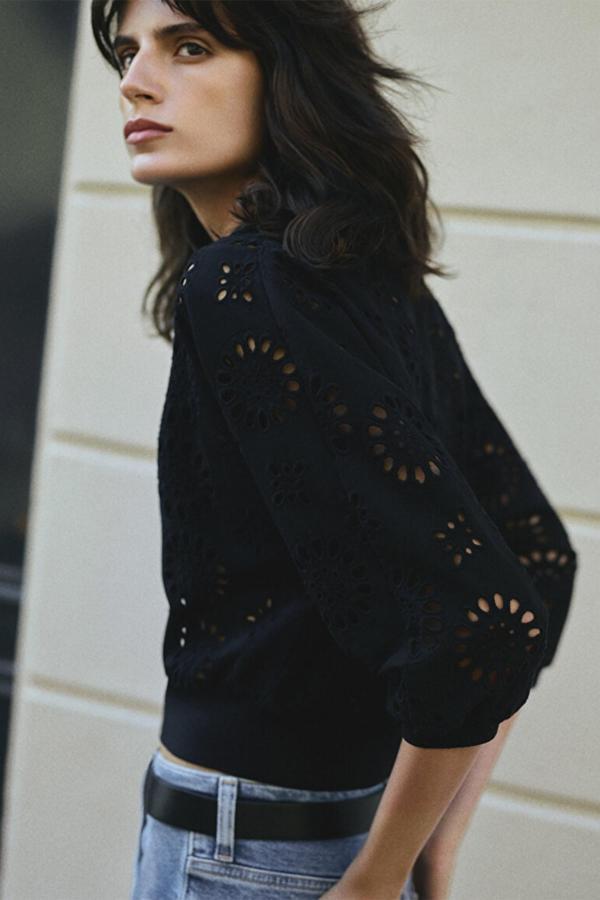 Mavi M1210856-900 Kadın Fermuarlı Dokuma Gömlek - Image 1