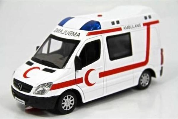 Vardem Çekbırak Işıklı Sesli 1:32 Ambulans CP-64465-AMBLNS - Image 1