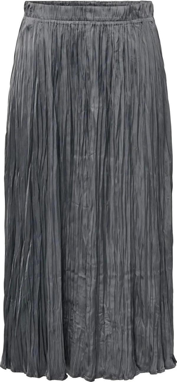 Only Kadın Onllına Beli Lastikli Pileli Midi Etek 15340469 Antrasit - Image 1