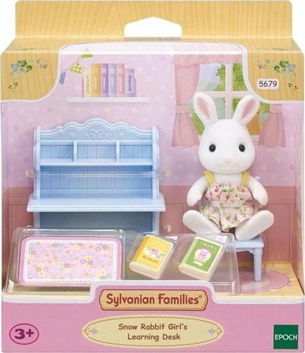 Sylvanian Families Kar Tavşan Kız ve Çalışma Masası 5679 - Image 1