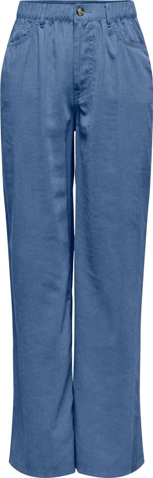 Only Kadın Onlcharıs Beli Lastikli Ön ve Arka Cep Detaylı Pantolon 15337940 Mavi - Image 1