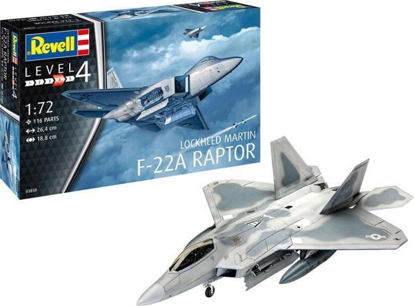 Revell Maket Model Kit F-22A Raptor 03858 - Image 1