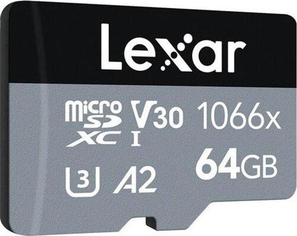 Lexar 64 GB 1066x microSDXC  UHS I up to 160MB s Okuma Hızı 70MB s Yazma Hızı C10 A2 V30 U3  - Image 1