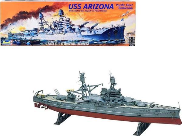 Revell Maket Model Kit Gemi USS Arizona Battleship 10302 - Image 1
