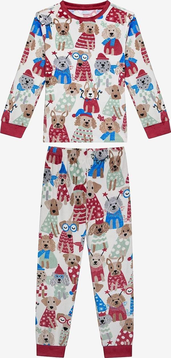 Penti Unisex Çocuk Party Dog Kırık Beyaz Pijama Takımı - Image 1
